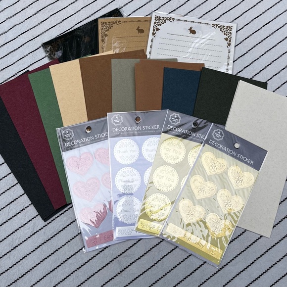 Other - Thank you stationary set with stickers papers and envelope